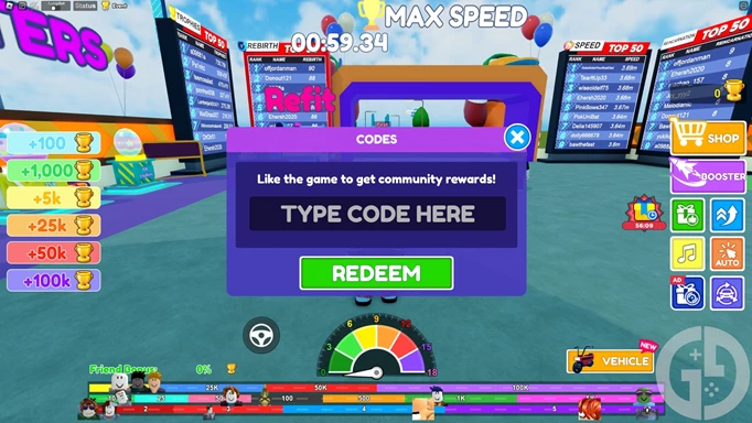 How to get luck & trophy boosts with Max Speed codes